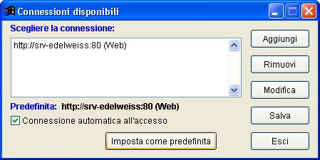 maschera connessioni